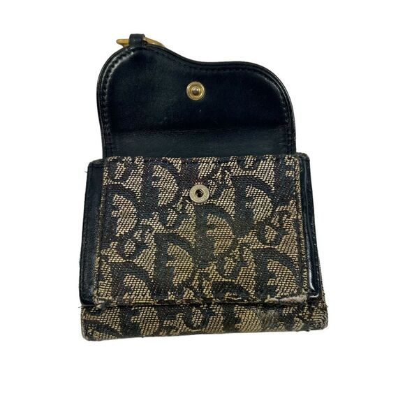 DIOR Authentic and Rare Saddle Diorissimo Christian Dior Compact Wallet Canvas L - Picture 11 of 11